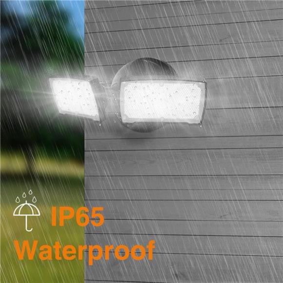 3000LM LED Flood Light Outdoor, Switch Controlled LED Security Light, 28W - Picture 5 of 6